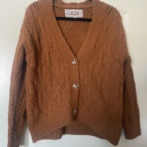 Pink Martini Rust Knit Women's Sweater